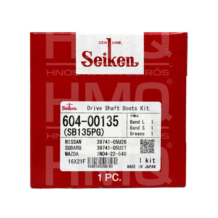Botas de eje de transmisión 604-00135 (SB135PG) Drive Shaft Boot Kit Seiken - Image 5
